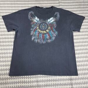VTG 90s Single Stitch Native American Dreamcatcher Diamond Dust Graphic T-Shirt